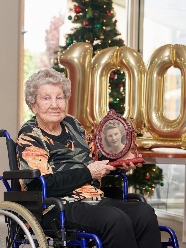 Noela Hellyer’s 100th Birthday is on Christmas Day. Picture: Frank Monger