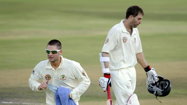 Simon Katich and Michael Clarke infamously clashed in the SCG dressing room in 2009.