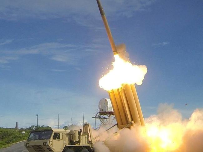 A Thaad interceptor is launched during a successful intercept test. PHOTO: HANDOUT/REUTERS