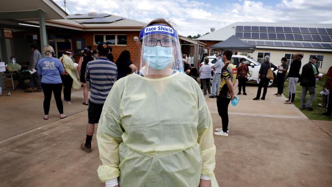 Tina Curry, Testing Clinic Manager at Lake Cagelligo Hospital. Picture: Chris Pavlich