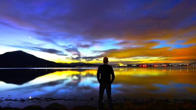 Watching the sunrise from Connewarre Crescent Berriedale. Picture: Kelvin Ball. Your Focus on Tasmania **ONE TIME USE ONLY**