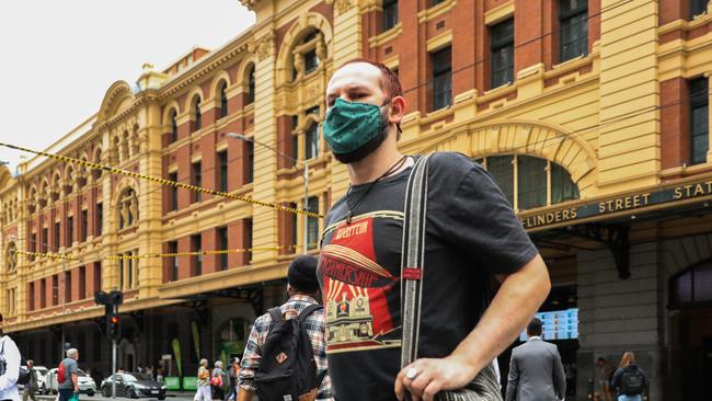 The Greens want to promote greater mask use. Picture: Getty