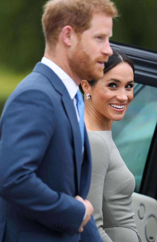 Her snowflake-shaped diamond earrings alone cost $16,000. Picture: AFP