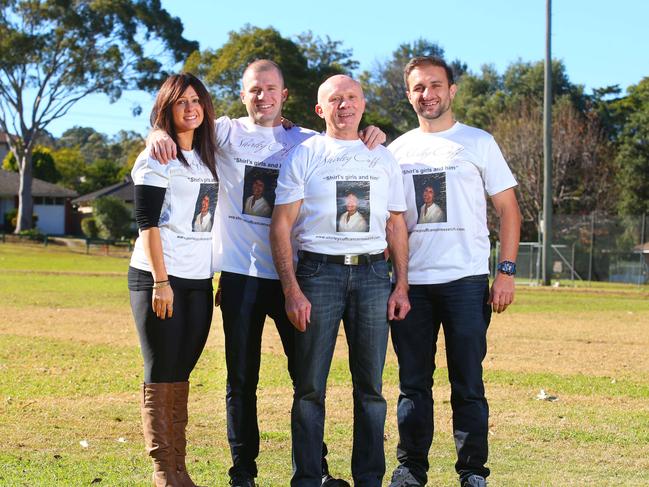 Deanne, Steve Cuff, Jeff , David. The inaugural Shirley Cuff Cup will be held on Saturday to help raise money for the shirley cuff cancer research foundation, which was set up in honour of a local who died from colon cancer. Someone from the football association will hand Shirley's husband Jeff Cuff a cheque for the foundation.