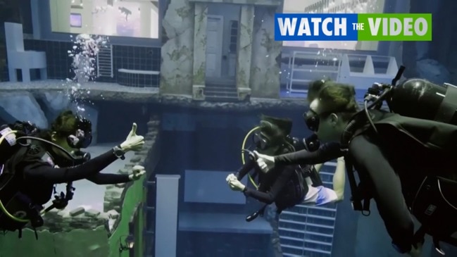 World's deepest pool with underwater city, caves for exploration opens