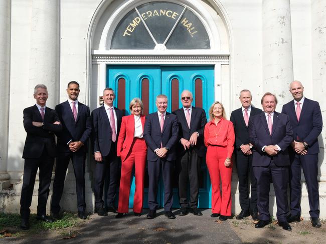 Sydney Swans board members outside Temperance Hall.