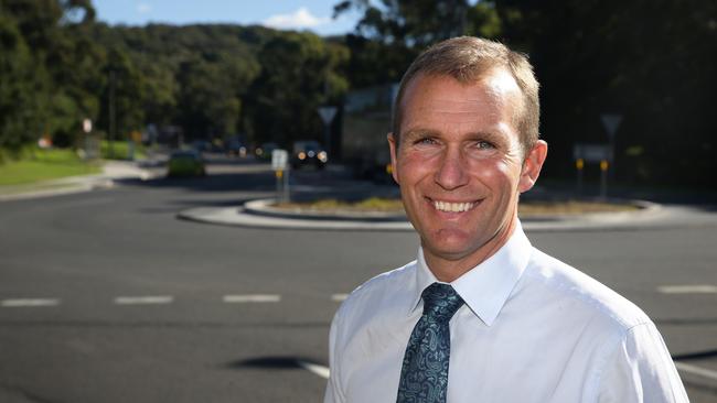 Rob Stokes announcement of major upgrade of Mona Vale Rd from Mona Vale to Ingleside. Picture: Martin Lange.