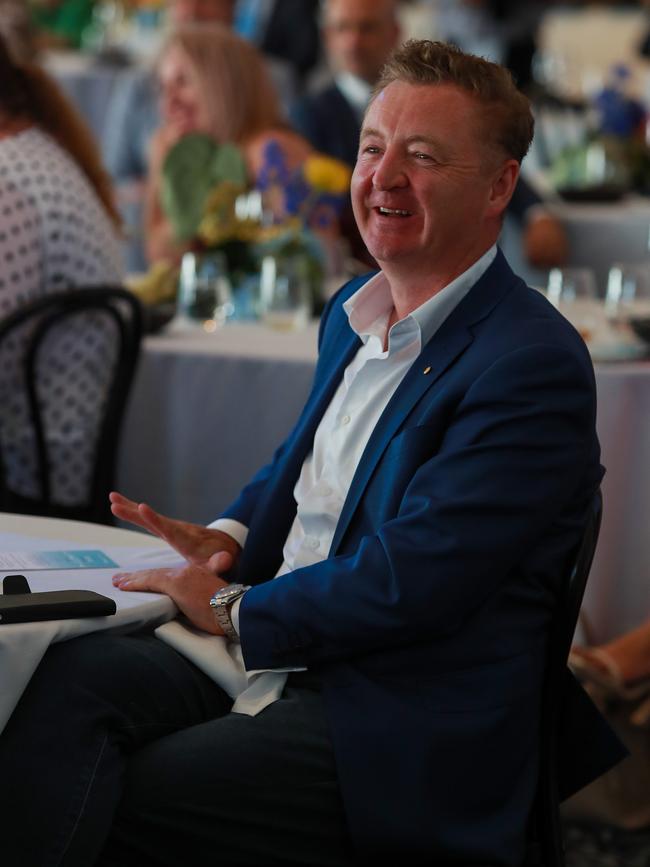 Chef Luke Manganat the Bradfield Oration. Picture:Justin Lloyd