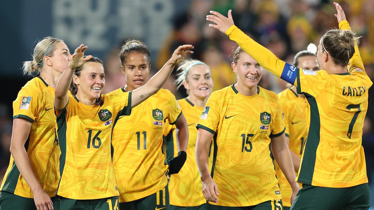 The Matildas are marching on to the quarter finals. (Photo by Matt King - FIFA/FIFA via Getty Images)