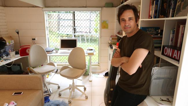 Trent Dalton in his bunker. Picture: Lyndon Mechielsen/The Australian