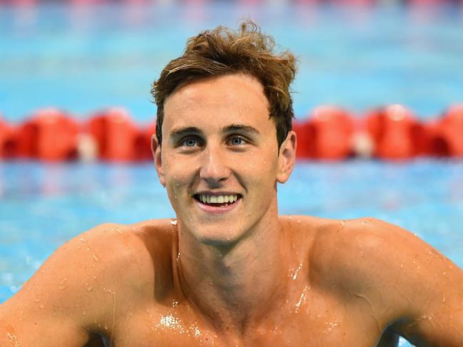 ADELAIDE, AUSTRALIA - APRIL 13: Cameron McEvoy of Australia celebrates winning the Men's 50 Metre Freestyle during day seven of the 2016 Australian Swimming Championships at the South Australia Leisure & Aquatic Centre on April 13, 2016 in Adelaide, Australia. (Photo by Quinn Rooney/Getty Images)