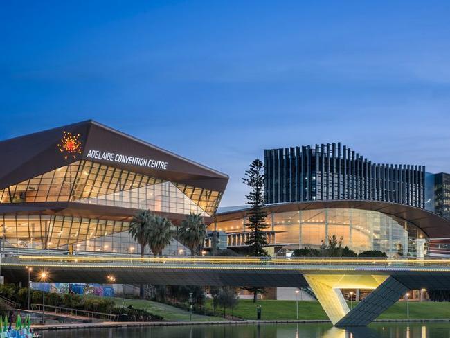 Adelaide Convention Centre's East Building will be opened on Wednesday.