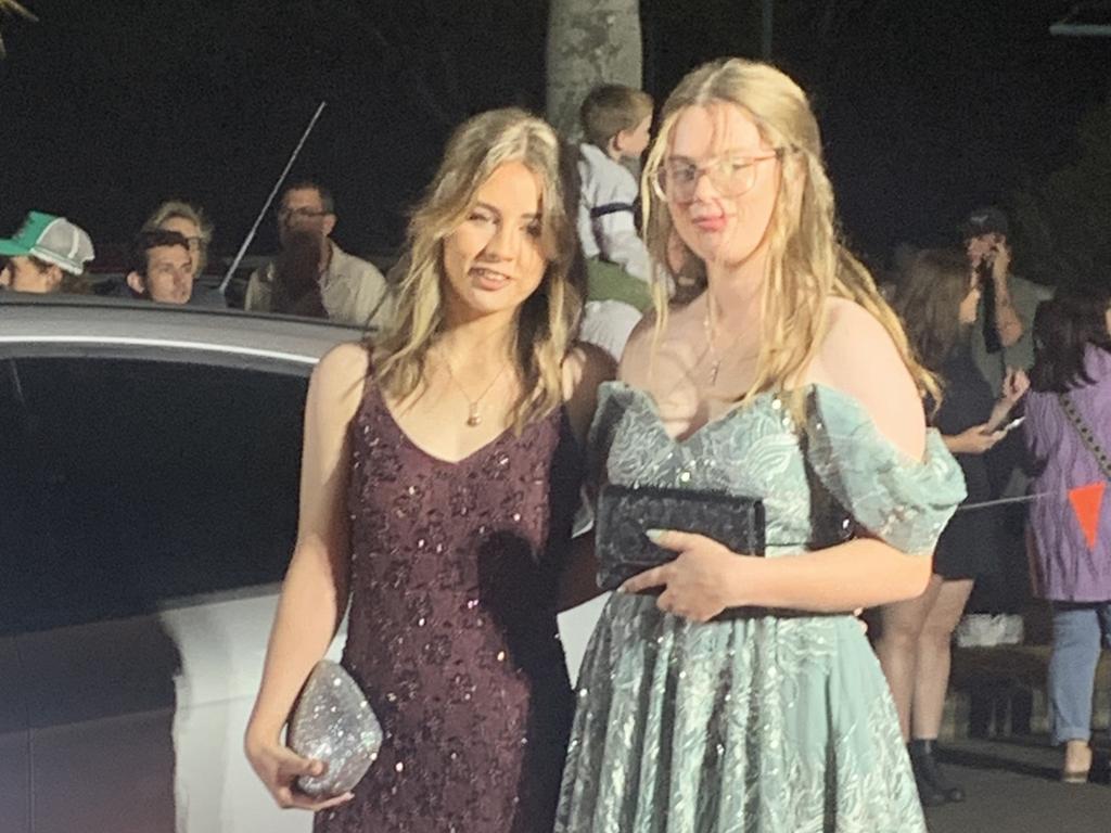 Students on the red carpet of the 2023 Xavier College School Formal at the Hervey Bay Boat Club