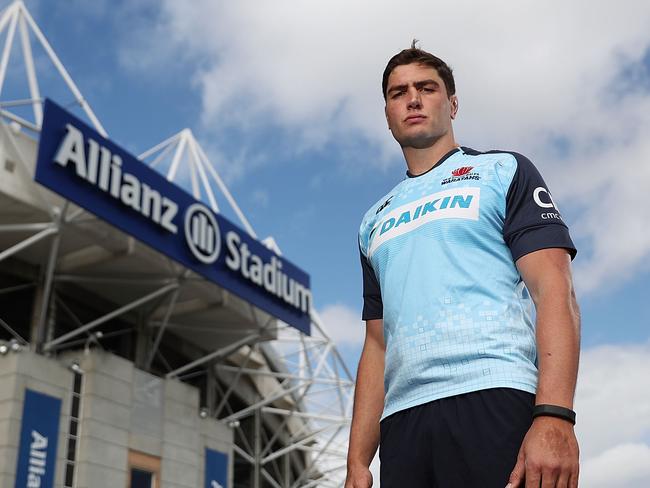 New Waratahs signing Rob Simmons at Moore Park.