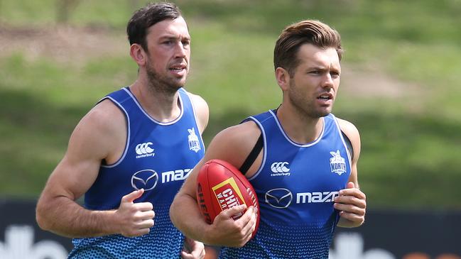 SuperCoach stars Todd Goldstein and Shaun Higgins.