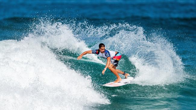 Soli Bailey will surf for Byron Bay in the Australian Boardriders Battle at Newcastle this weekend. Photo Thiago Diz