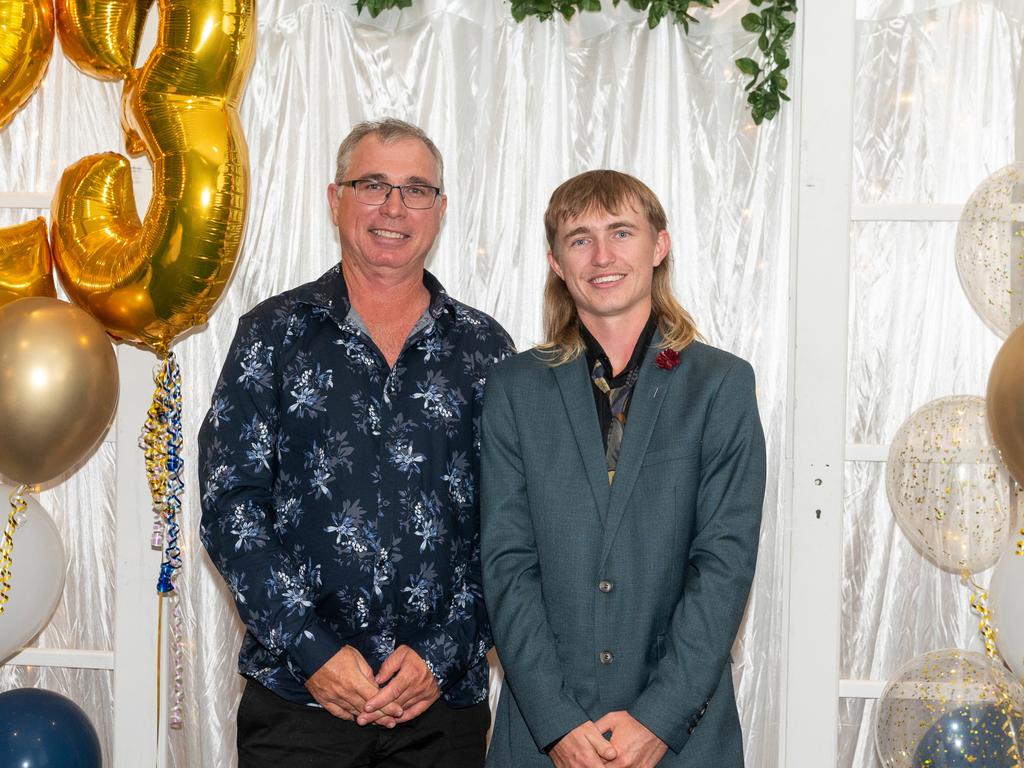 Iain Kinnear and Hayden Kinnear at Calen District College Graduation dinner, Friday 17 November 2023 Picture: Michaela Harlow