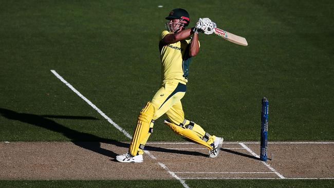 Marcus Stoinis shot to prominence by blasting the Kiwis all over New Zealand earlier this year. Picture: Getty Images