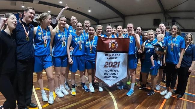 The North Gold Coast Seahawks women after capping-off their undefeated season with a championship. Picture: Supplied