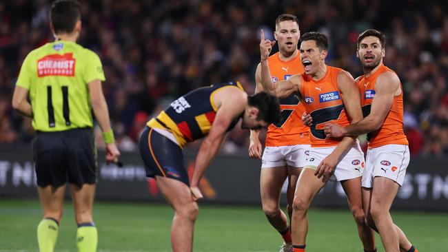 Josh Kelly starred for the Giants as the Crows fell short. Picture: Getty Images