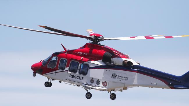 The patient was transported to Cairns Hospital in the QG Air Rescue helicopter. File Picture: Brendan Radke