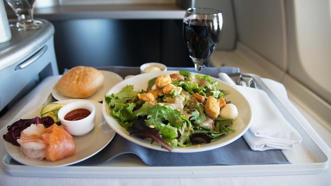 The right meal and limited alcohol can help make long haul flights more bearable. Picture: iStock