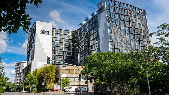 Atira student living at Merivale St, South Brisbane.