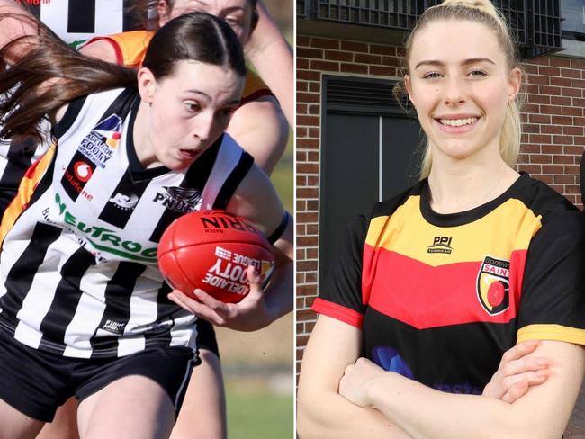 Abby Klaebe, Madelyn Griffiths and Astrid Gooley rank among the top 40 AdFL women's players of 2024.