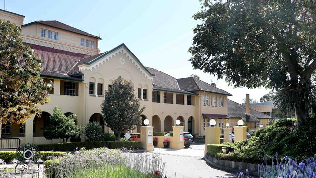 Brisbane Boys College in Toowong. The suspended students have been told not to attend the school until 2021 but are in one-on-one classes nearby. Picture: Tara Croser