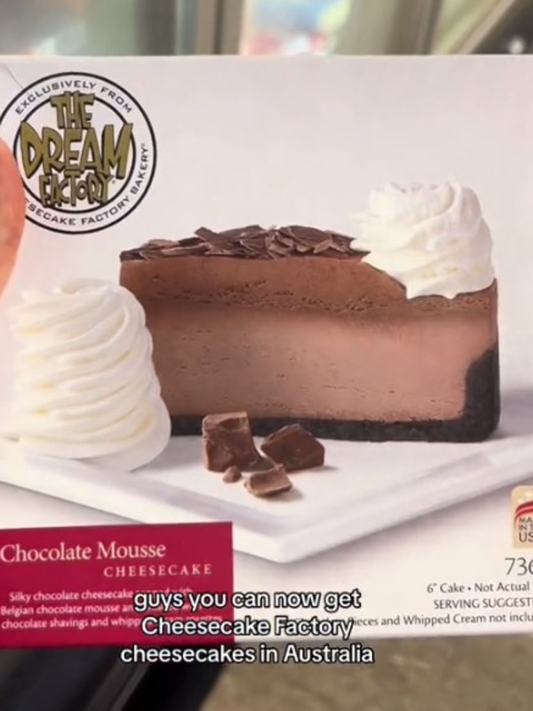 Woolworths now has The Cheesecake Factory cakes. Picture: TikTok