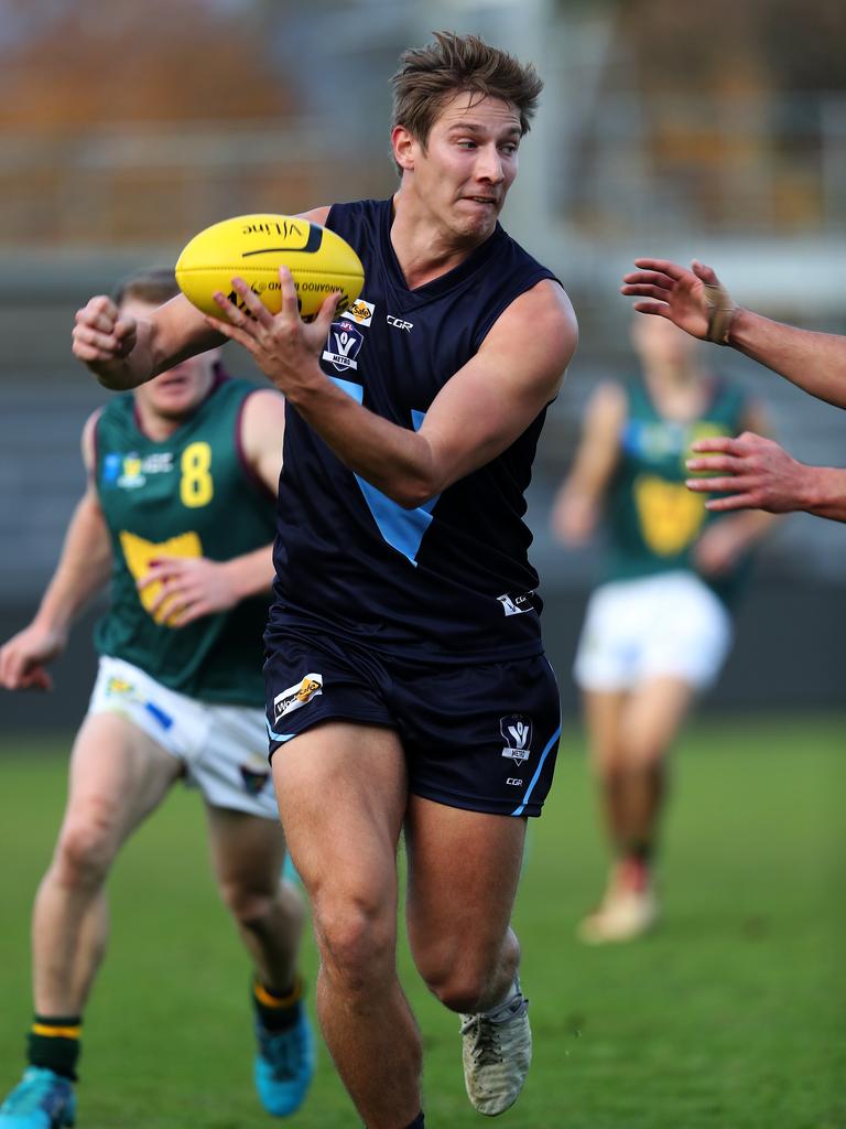 Vic Metro William Clarke during the game against Tasmania at UTAS Stadium. PICTURE CHRIS KIDD