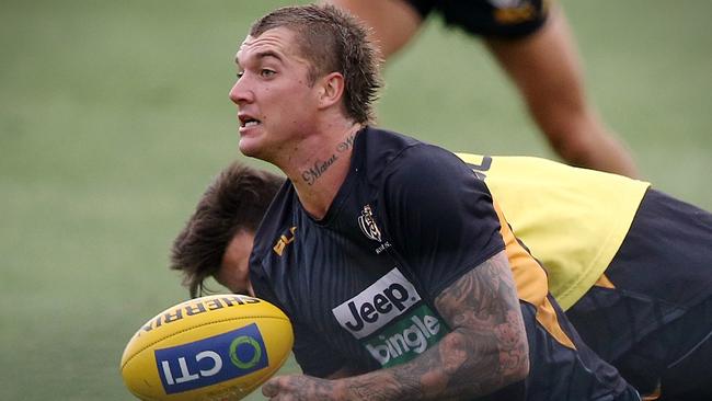 Dustin Martin is expected to face Carlton in Round 1. Picture: Wayne Ludbey