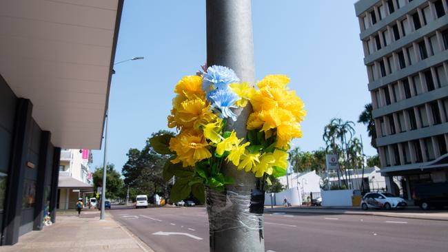 A memorial was set up at the scene on Saturday, September 16. Picture: Pema Tamang Pakhrin