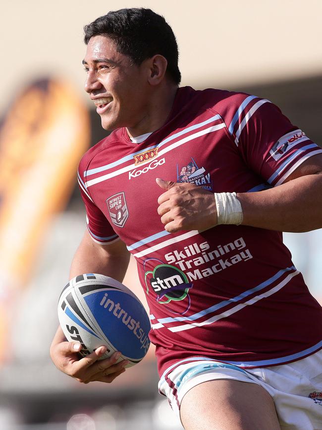 Jason Taumalolo suited up for Mackay in 2013. Pic Jono Searle.