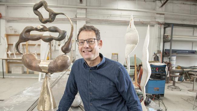 Brunswick artist Michael Sibel has won the 2019 Tesselaar Sculpture Prize. Picture: Ellen Smith