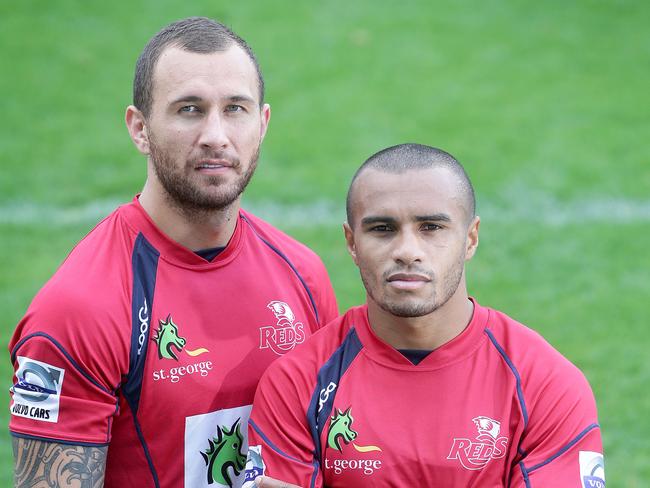 Veteran halves pair Quade Cooper and Will Genia.