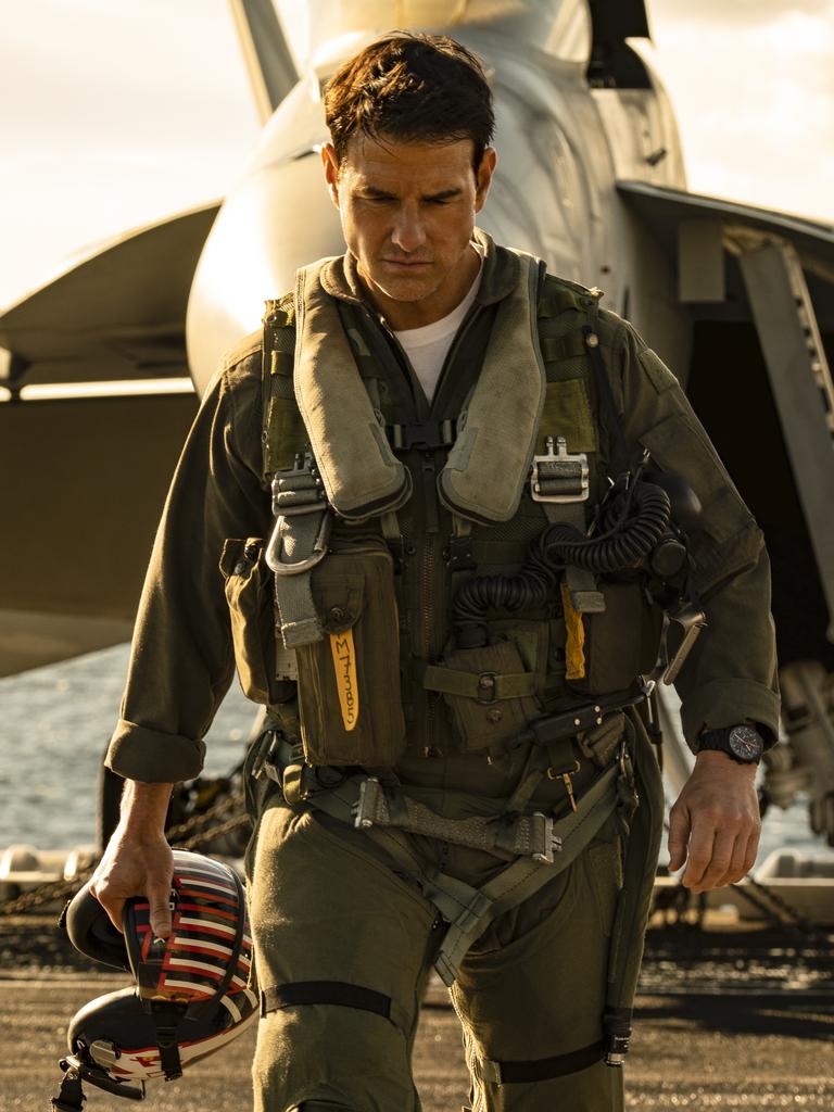 Tom Cruise reprises his role as Pete "Maverick" Mitchell in Top Gun: Maverick.