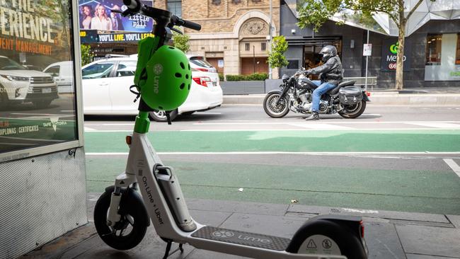 The trial of Lime and Neuron e-scooters and e-bikes has been extended to October this year. Picture: Mark Stewart