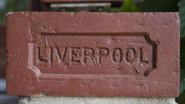 The brick is marked Liverpool on one side. Picture: Melvyn Knipe