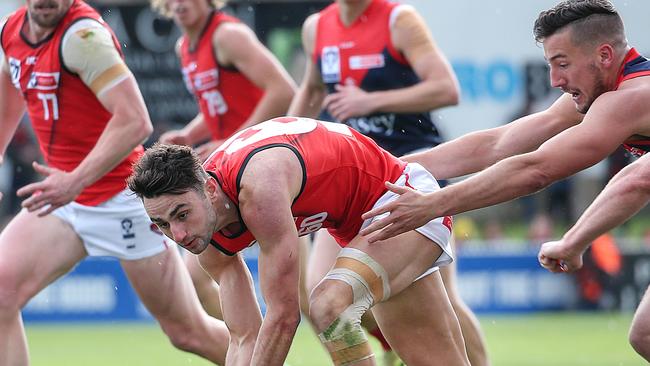 Bruno Laguda has played 15 games for Essendon VFL in the past. Picture: Ian Currie