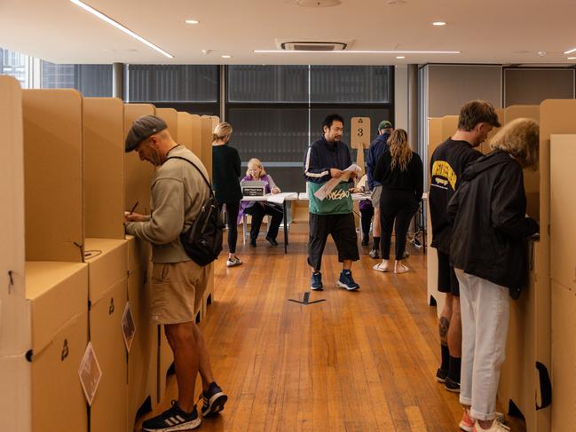 Your vote won’t be counted if you fail to number all of the boxes for the Senate. Picture: Diego Fedele