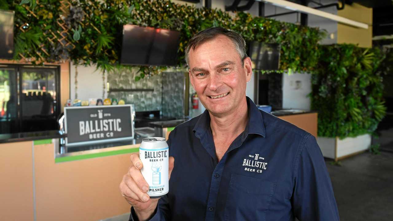 HOME BREW: Ballistic Brewery owner David Kitchen has launched the new Springfield Pilsner ahead of the new venue's opening in October. Picture: Rob Williams