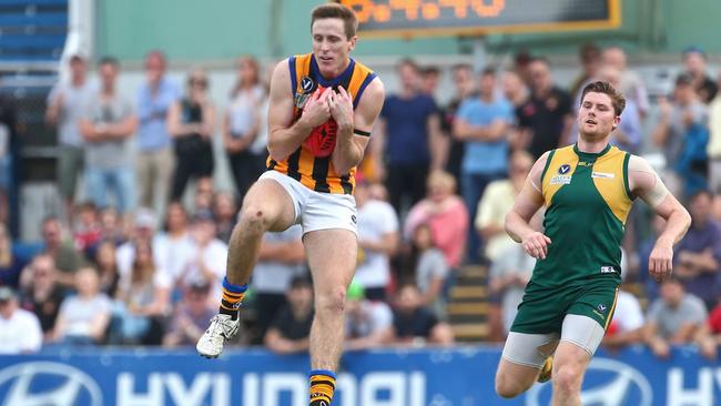 St Bernard's forward Chad Jones has given defenders a torrid time during his comeback season. Picture: VAFA media.