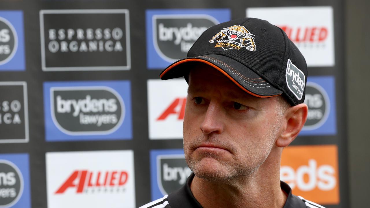 Wests Tigers coach Michael Maguire had players “walking on eggshells” throughout the 2020 season, which has resulted in a “heated” confrontation.