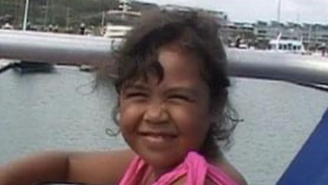 Madison Burns as a child - the now 21-year-old is a principal litigant in a legal action seeking compensation for being removed from her childhood home.