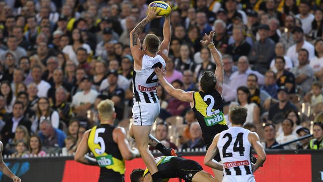 Collingwood plays Richmond twice at the MCG.