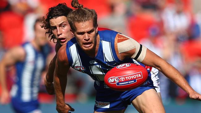 Jed Anderson is yet to sign a new deal at the Roos. Picture: Getty Images