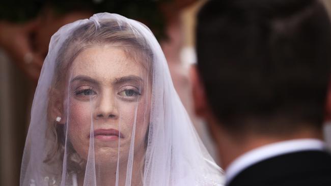 Scenes from the wedding of Jason Hale and Ashleigh Simrajh at Sea World Resort on the Gold Coast. Picture: Jason O'Brien