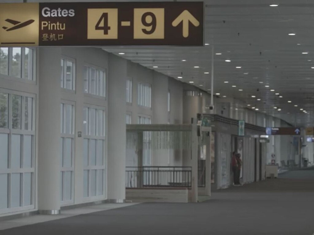 Bali’s main airport is now deserted amid the ongoing pandemic.