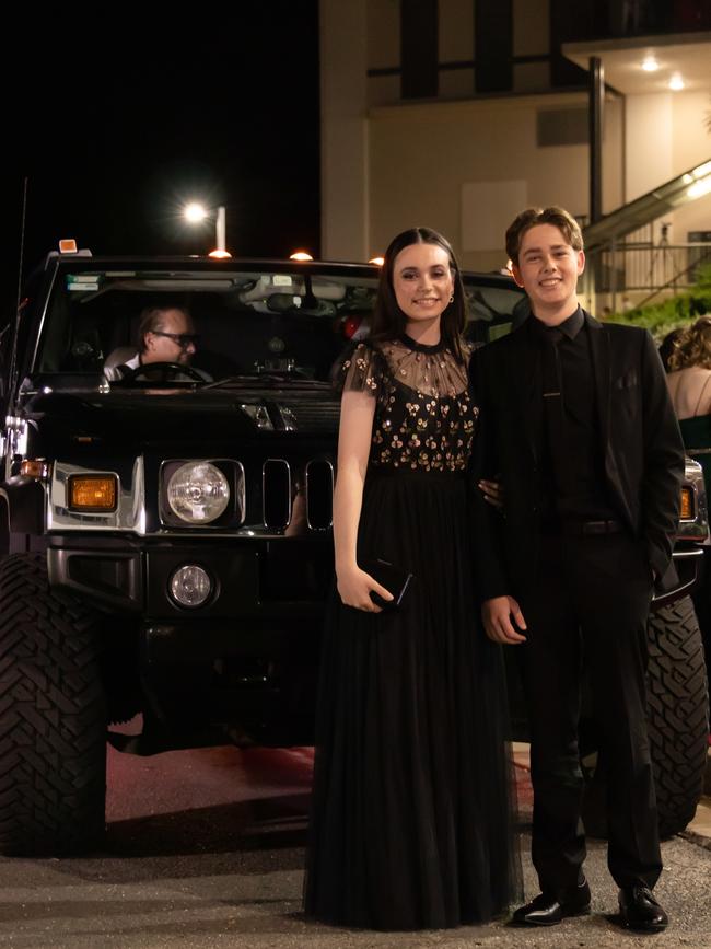Ruby Rough and Sebastian Showell. Hillcrest Christian College 2020 school formal. Photo: Supplied